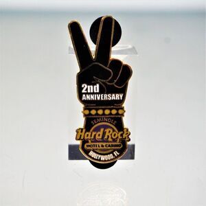 Seminole Hard Rock Hotel And Casino Pin Hollywood Florida 2nd Anniversary